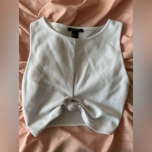 Forever 21 Tie Front Crop Top